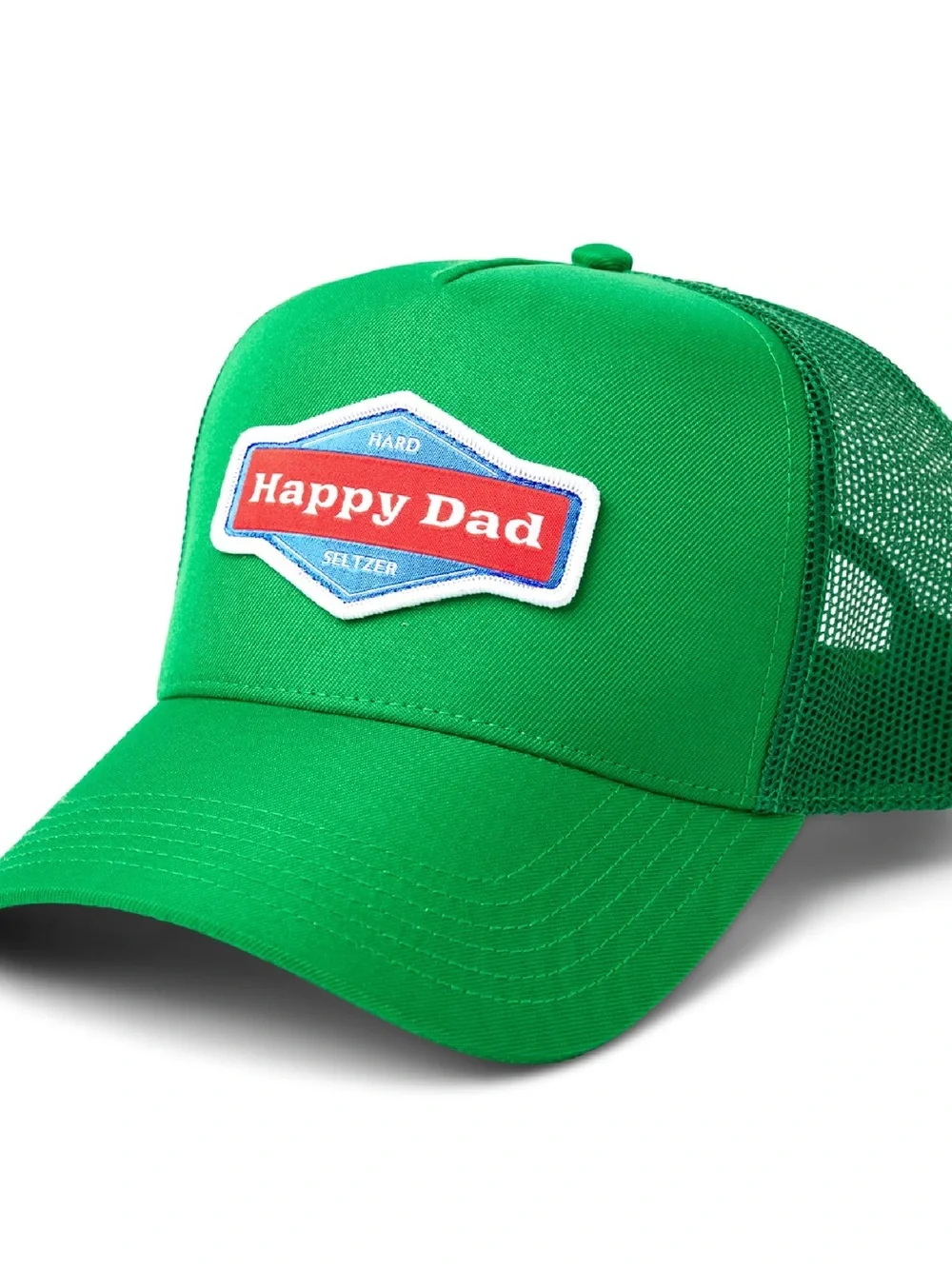 Green Happy Dad Patch Trucker Hat